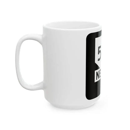 Nevada 589 (Nevada) (Road Sign) White Coffee Mug - Go Mug Yourself