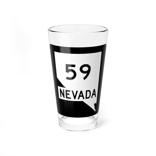 Nevada 59 (Nevada) (Road Sign) Pint Glass 16oz 16oz - Go Mug Yourself