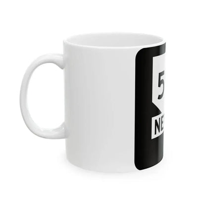 Nevada 593 (Nevada) (Road Sign) White Coffee Mug - Go Mug Yourself