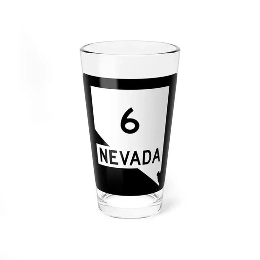 Nevada 6 (Nevada) (Road Sign) Pint Glass 16oz 16oz - Go Mug Yourself