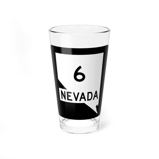 Nevada 6 (Nevada) (Road Sign) Pint Glss 16oz 16oz - Go Mug Yourself