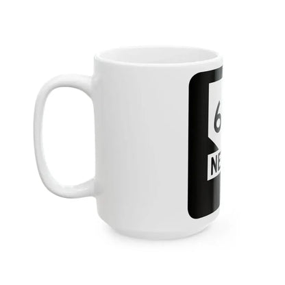 Nevada 605 (Nevada) (Road Sign) White Coffee Mug - Go Mug Yourself