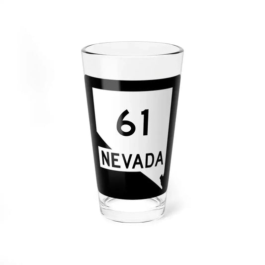 Nevada 61 (Nevada) (Road Sign) Pint Glass 16oz 16oz - Go Mug Yourself