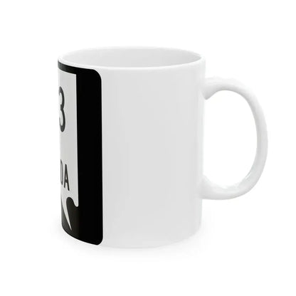 Nevada 613 (Nevada) (Road Sign) White Coffee Mug - Go Mug Yourself