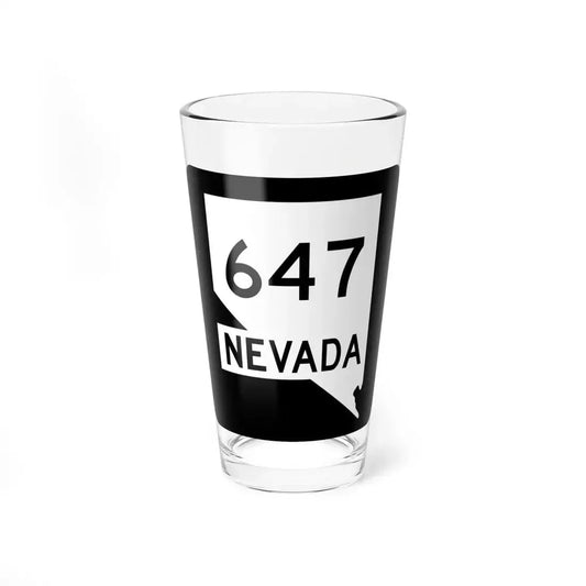 Nevada 647 (Nevada) (Road Sign) Pint Glass 16oz 16oz - Go Mug Yourself