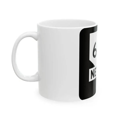 Nevada 647 (Nevada) (Road Sign) White Coffee Mug - Go Mug Yourself
