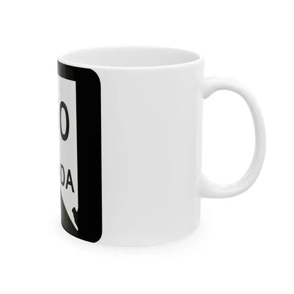 Nevada 650 (Nevada) (Road Sign) White Coffee Mug - Go Mug Yourself