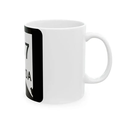 Nevada 667 (Nevada) (Road Sign) White Coffee Mug - Go Mug Yourself