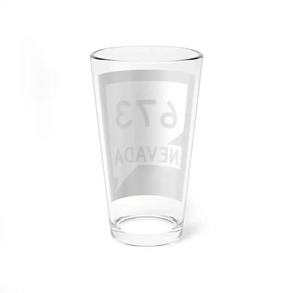 Nevada 673 (Nevada) (Road Sign) Pint Glass 16oz - Go Mug Yourself