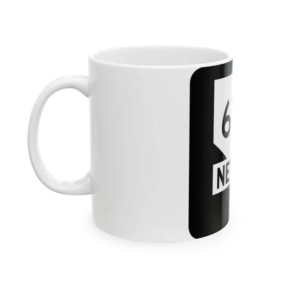 Nevada 673 (Nevada) (Road Sign) White Coffee Mug - Go Mug Yourself