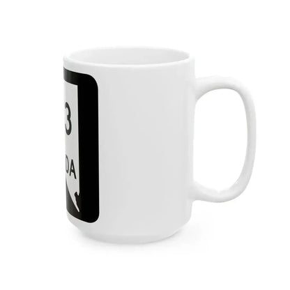 Nevada 673 (Nevada) (Road Sign) White Coffee Mug - Go Mug Yourself