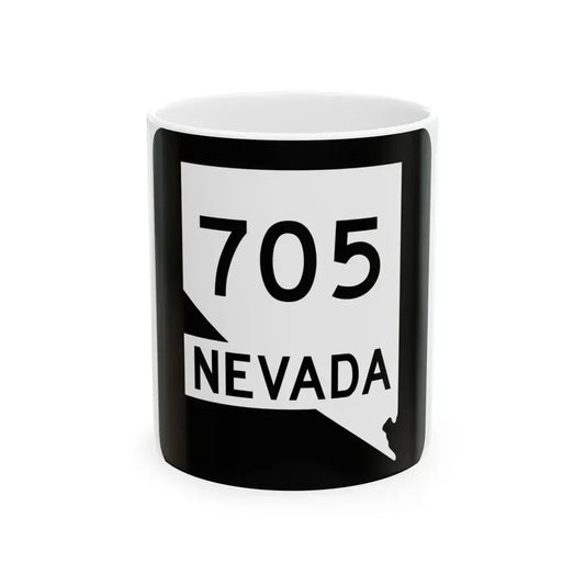 Nevada 705 (Nevada) (Road Sign) White Coffee Mug 11oz - Go Mug Yourself
