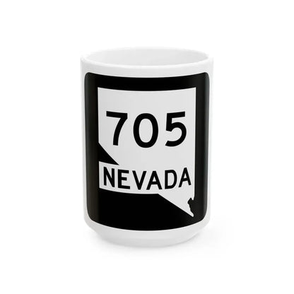 Nevada 705 (Nevada) (Road Sign) White Coffee Mug 15oz - Go Mug Yourself