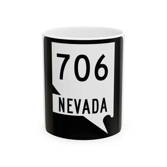 Nevada 706 (Nevada) (Road Sign) White Coffee Mug 11oz - Go Mug Yourself