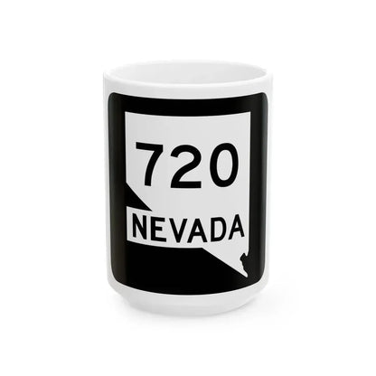 Nevada 720 (Nevada) (Road Sign) White Coffee Mug 15oz - Go Mug Yourself