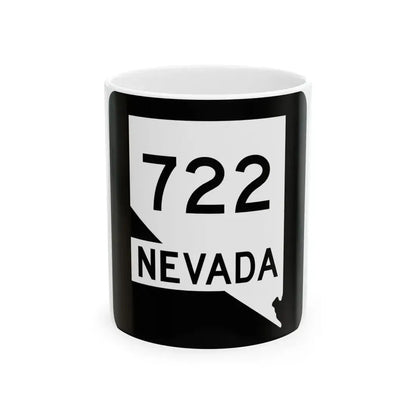 Nevada 722 (Nevada) (Road Sign) White Coffee Mug 11oz - Go Mug Yourself