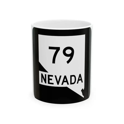 Nevada 79 (Nevada) (Road Sign) White Coffee Mug 11oz - Go Mug Yourself