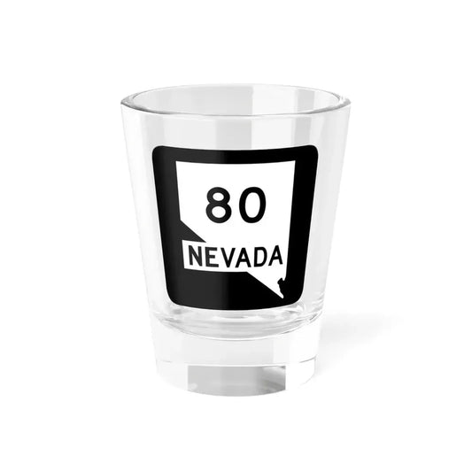 Nevada 80 (Nevada) (Road Sign) Shot Glass 1.5oz 1.5oz - Go Mug Yourself