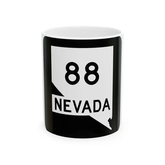 Nevada 88 (Nevada) (Road Sign) White Coffee Mug 11oz - Go Mug Yourself