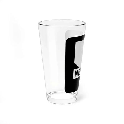 Nevada blank (Nevada) (Road Sign) Pint Glass 16oz - Go Mug Yourself