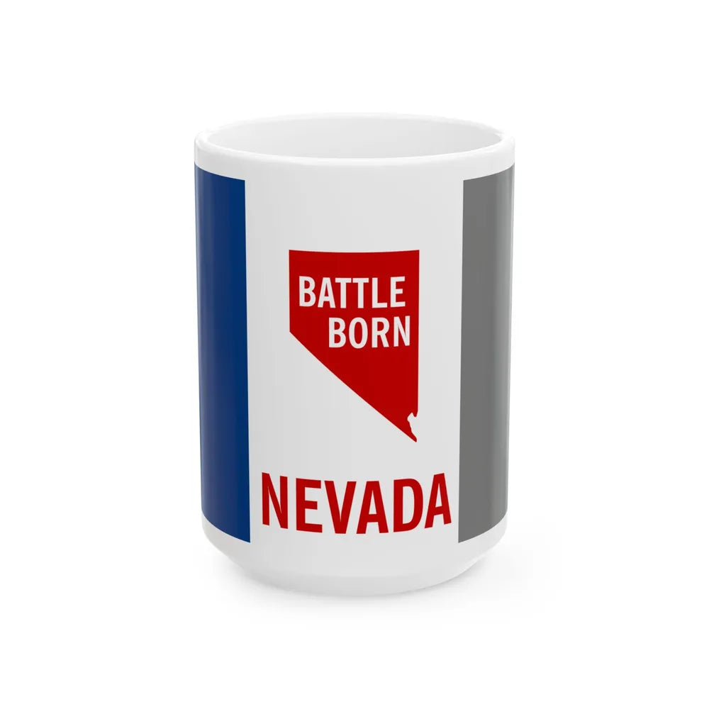Nevada Flag Proposed 1953 (United States) White Coffee Mug 15oz - Go Mug Yourself