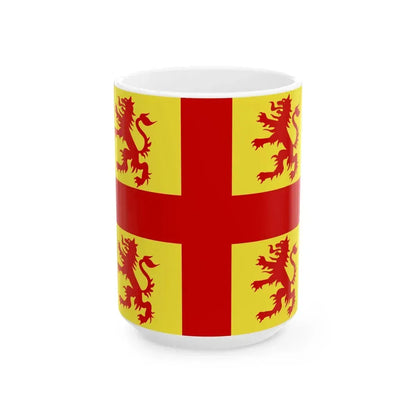 Nevele vlag (Belgium) White Coffee Mug 15oz - Go Mug Yourself