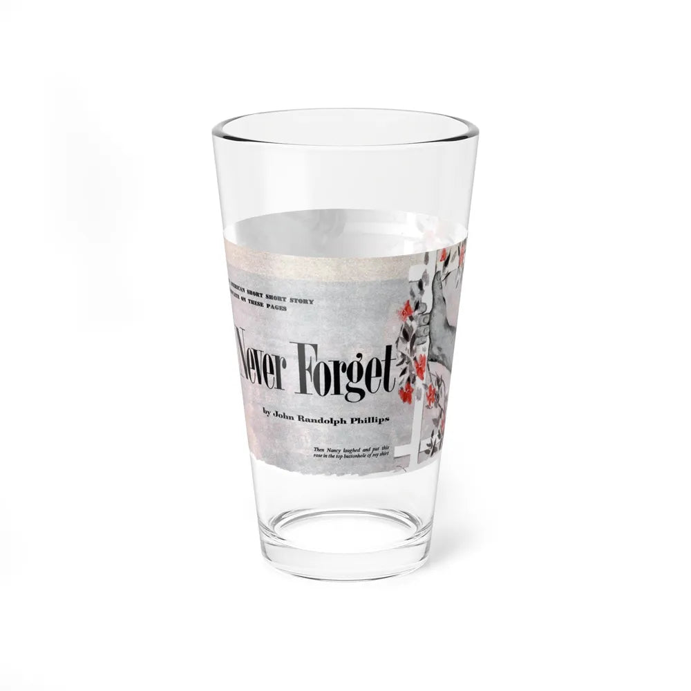 Never Forget, The American Magazine, January 1953 (Magazine Illustration) Pint Glass 16oz-Go Mug Yourself