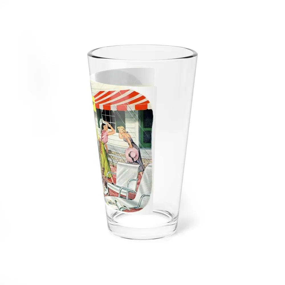 Never Mind The Furniture (Magazine Illustration) Pint Glass 16oz-Go Mug Yourself