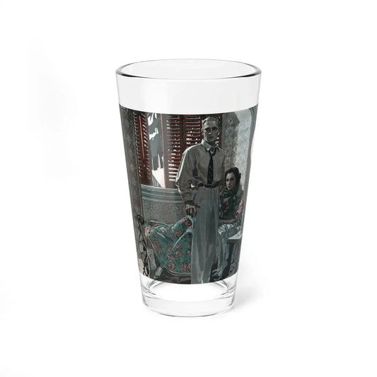 Never See Snow Again (1), Cosmopolitan, August 1936 (Magazine Illustration) Pint Glass 16oz 16oz - Go Mug Yourself