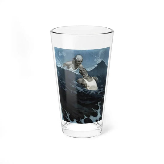 Never See Snow Again (2), Cosmopolitan, August 1936 (Magazine Illustration) Pint Glass 16oz 16oz - Go Mug Yourself