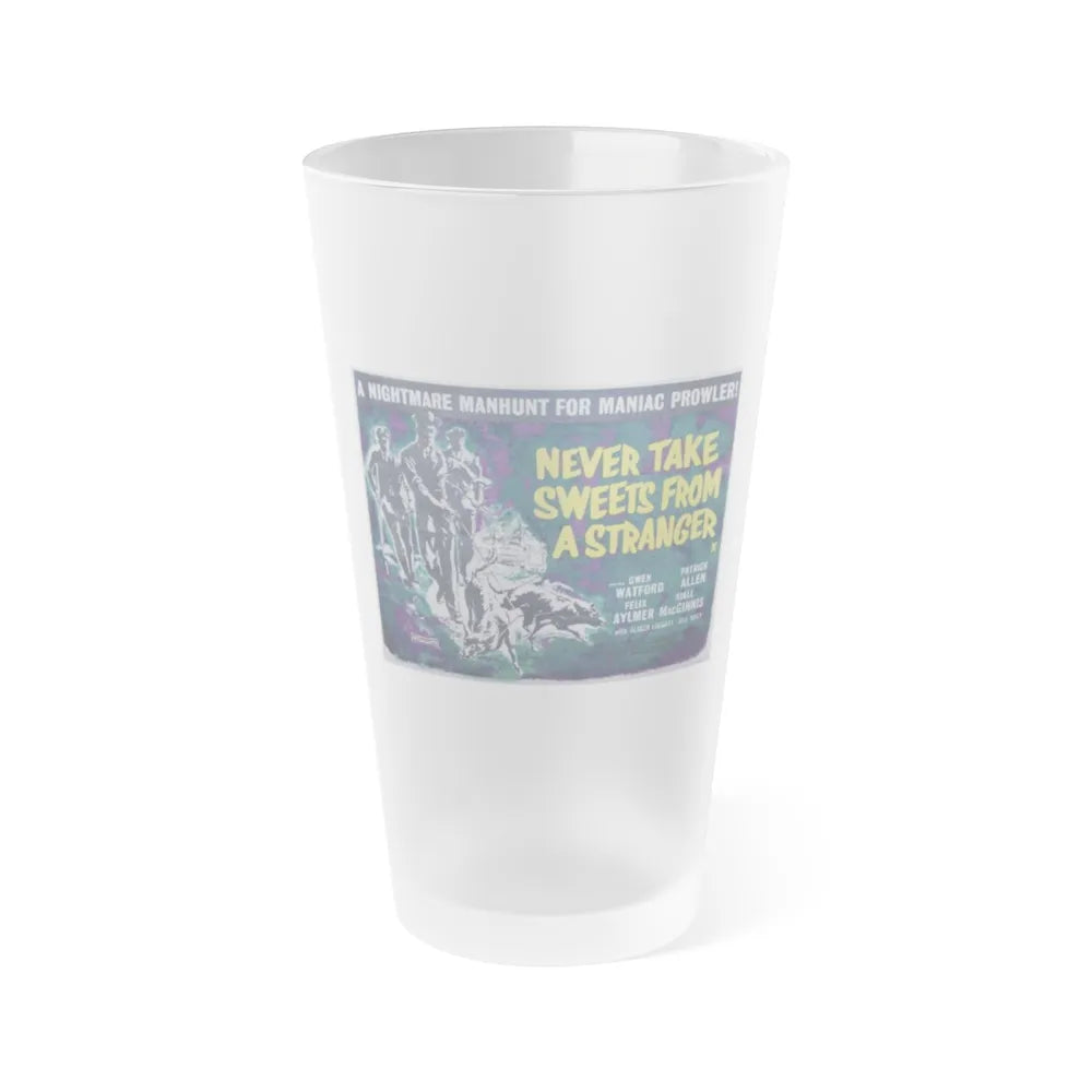 NEVER TAKE SWEETS FROM A STRANGER 1960 Movie Poster - Frosted Pint Glass 16oz-16oz-Frosted-Go Mug Yourself