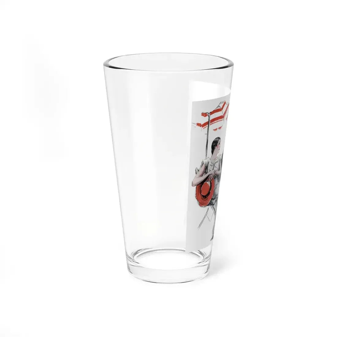 Never Talk to Strangers (1), Redbook, December 1932 (Magazine Illustration) Pint Glass 16oz - Go Mug Yourself