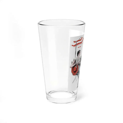 Never Talk to Strangers (1), Redbook, December 1932 (Magazine Illustration) Pint Glass 16oz - Go Mug Yourself