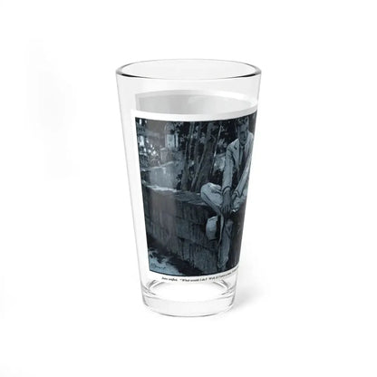 Never Talk to Strangers (2), Redbook, December 1932 (Magazine Illustration) Pint Glass 16oz - Go Mug Yourself