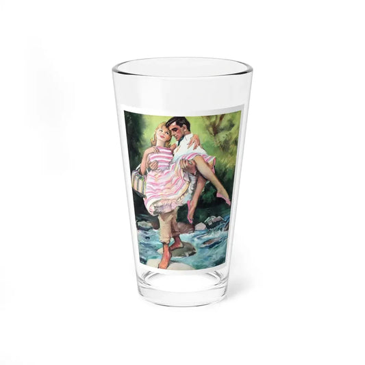 Never The Same by Cathleen Rogers, Woman's Realm magazine, 1960 (Magazine Illustration) Pint Glass 16oz 16oz - Go Mug Yourself