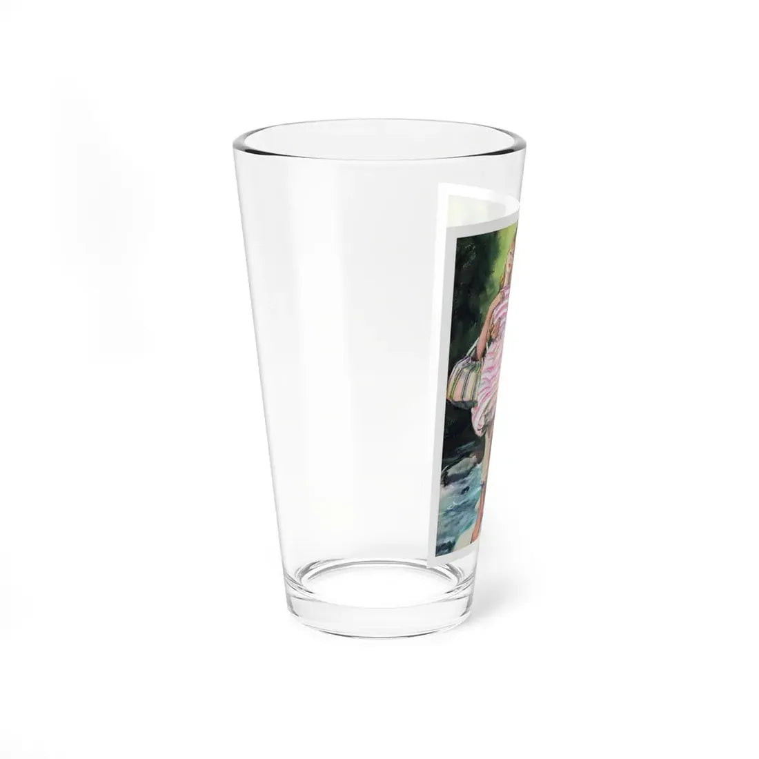 Never The Same by Cathleen Rogers, Woman's Realm magazine, 1960 (Magazine Illustration) Pint Glass 16oz - Go Mug Yourself