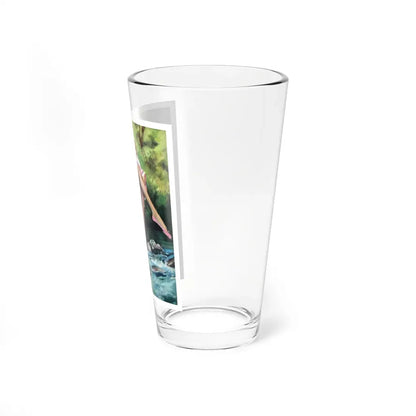 Never The Same by Cathleen Rogers, Woman's Realm magazine, 1960 (Magazine Illustration) Pint Glass 16oz - Go Mug Yourself