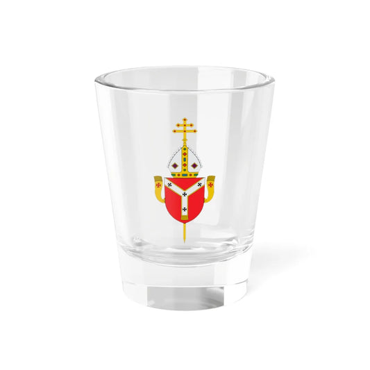 New Coat of arms of the Archdiocese of Westminster (England) (Coat of Arms) Shot Glass 1.5oz 1.5oz - Go Mug Yourself