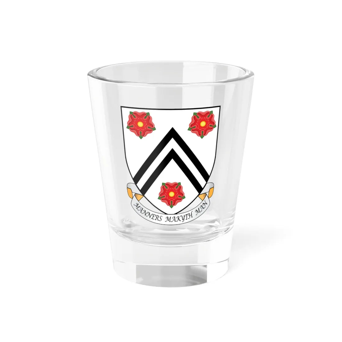 New College Oxford Coat Of Arms Motto (England) (Coat of Arms) Shot Glass 1.5oz 1.5oz - Go Mug Yourself