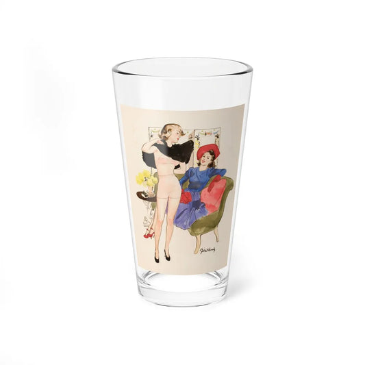 New Dress, 1939 (Magazine Illustration) Pint Glass 16oz-16oz-Go Mug Yourself