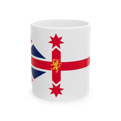 New England Australia Flag Ian Johnston Proposal (Australia) White Coffee Mug 11oz - Go Mug Yourself