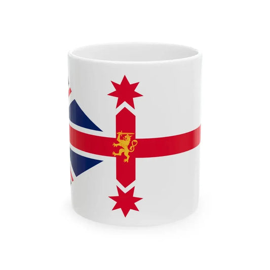 New England Australia Flag Ian Johnston Proposal (Australia) White Coffee Mug 11oz - Go Mug Yourself