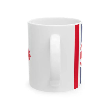 New England Australia Flag Ian Johnston Proposal (Australia) White Coffee Mug - Go Mug Yourself