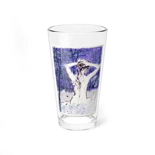 New Family at Pond Cottage (2), Cosmopolitan, December 1958 (Magazine Illustration) Pint Glass 16oz 16oz - Go Mug Yourself