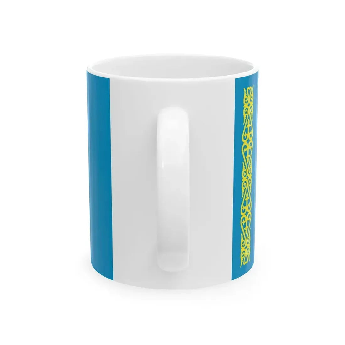 New Flag of Kazakhstan (Kazakhstan) White Coffee Mug - Go Mug Yourself