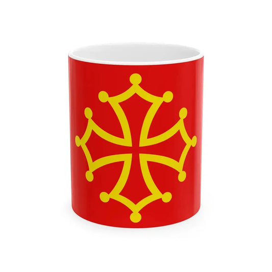 New Flag of Occitania (France) White Coffee Mug 11oz - Go Mug Yourself
