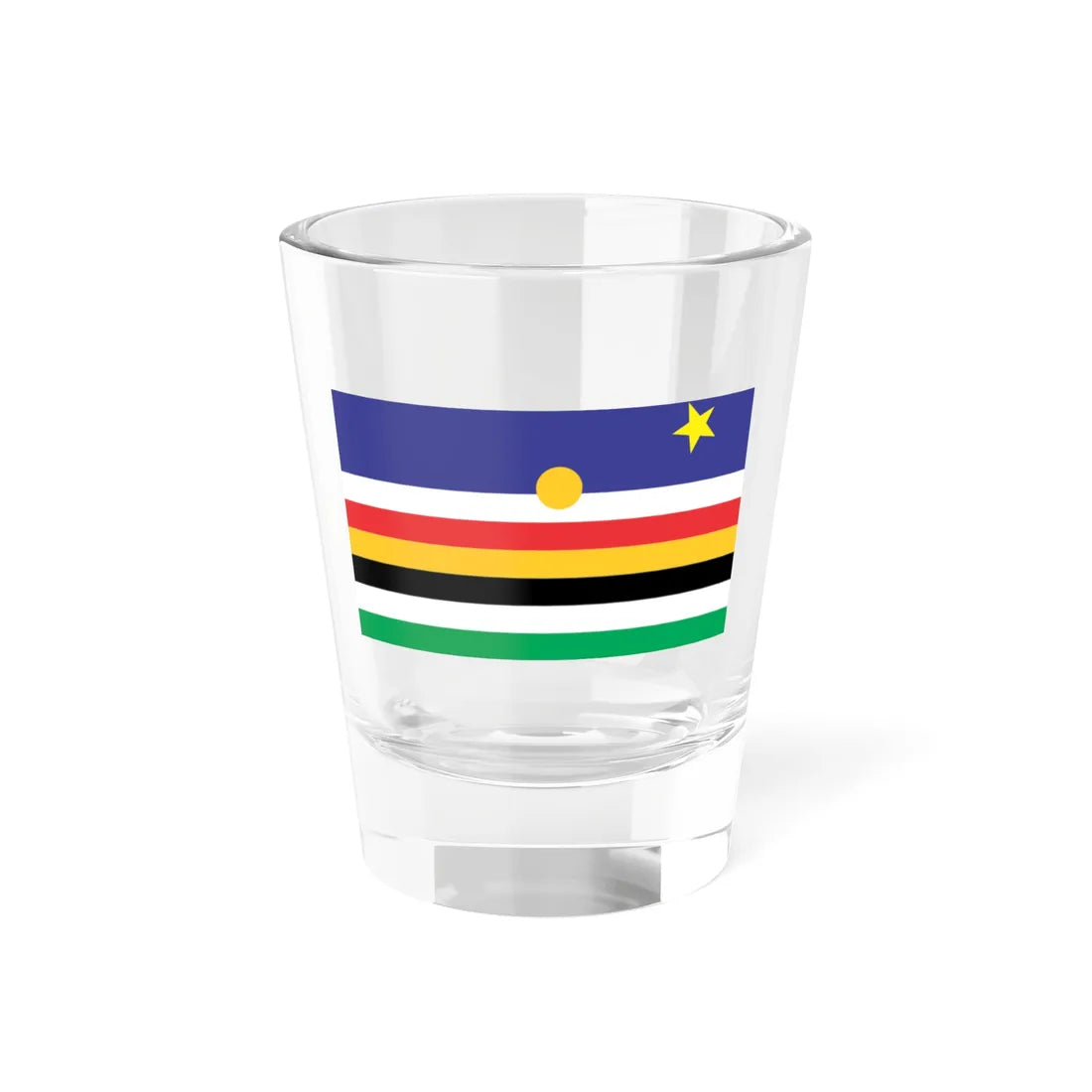 New Flag of the Shilluk Kingdom (South Sudan) Shot Glass 1.5oz 1.5oz - Go Mug Yourself