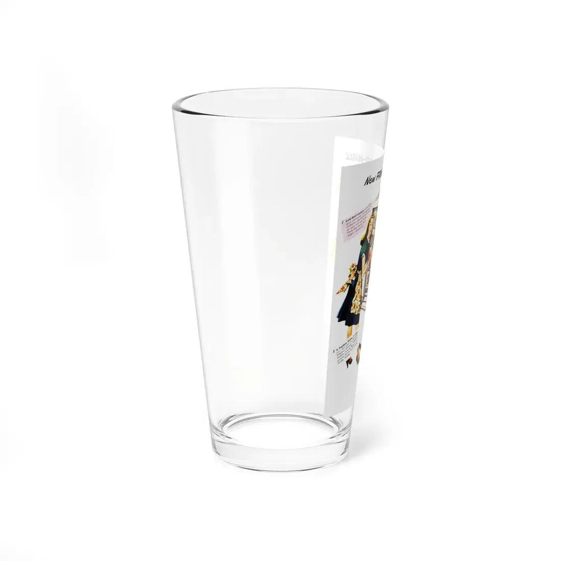 New Frigidaire Cold-Wall advt, Parent's Magazine, July 1947 (Magazine Illustration) Pint Glass 16oz - Go Mug Yourself