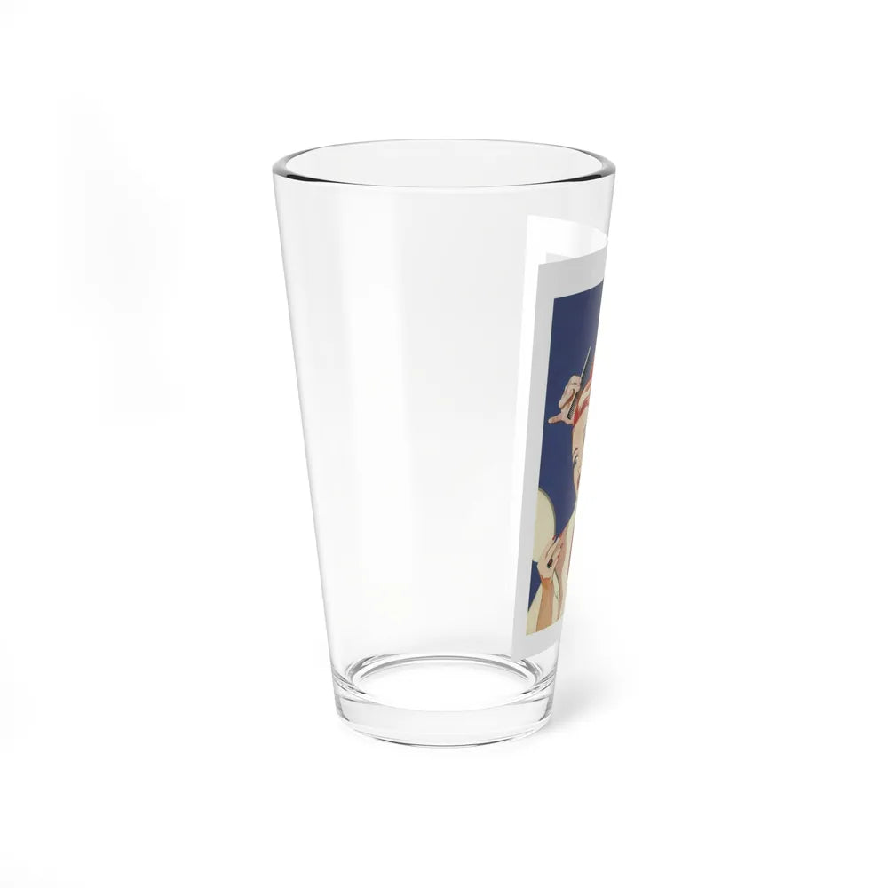 New Hairdo (Magazine Illustration) Pint Glass 16oz-Go Mug Yourself