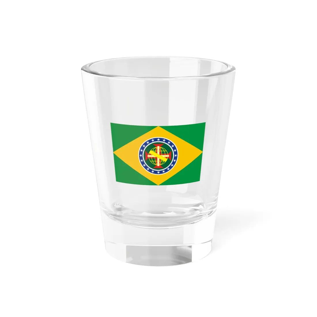 New Imperial Flag of Brazil (Brazil) Shot Glass 1.5oz 1.5oz - Go Mug Yourself